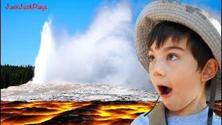 The Floor is REALLY Lava! | Visiting a Volcano in Astronaut Costumes for Kids! | JackJackPlays