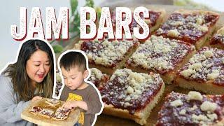 5-Ingredient Jam Bars: Quarantine Cooking | Chef Julie Yoon