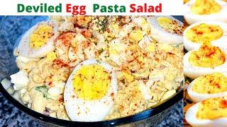 My FAMOUS Deviled Egg Pasta Salad | What's for Dinner | Tanny Cooks