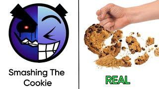 Geometry Dash Faces But It's All Cookie In The Jar In REAL Life part 2