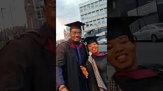 My husband graduation day in the uk @SheffieldhallamUniversity 