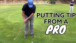 A putting tip from a pro