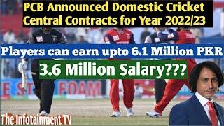 PCB announced Domestic central contracts for year 2022/23 | The Infotainment Tv