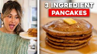 3 INGREDIENT Fluffy Pancakes! Low Carb, Keto Gluten Free