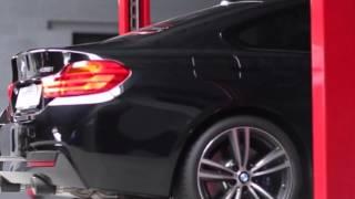 BMW 435i F32 with Akrapovic evolution exhaust at SHIFTECH