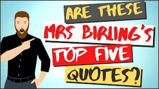 Mrs Birling Quotes and Analysis