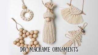 DIY Macrame Christmas Ornaments