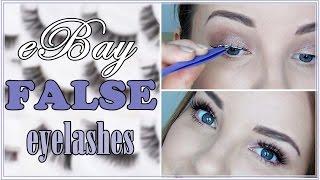 UMJETNE TREPAVICE/ False lashes // ebay, stavljanje & trikovi//