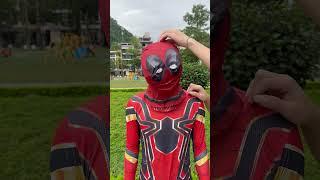 Spider Man dresses up for transforms  #shorts #2