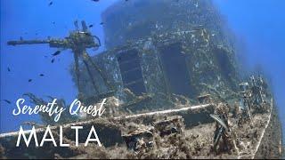 SUNKEN TREASURES OF︱MALTA︱GOZO︱COMINO ︱MEDITERRANEAN SEA BEST SCUBA DIVING︱4K VIDEO