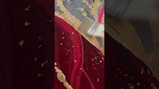 Gold leaf art on canvas