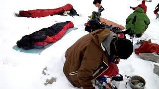 Taking rest after crossing Lupke La pass 5700m/Rock Valley Tours