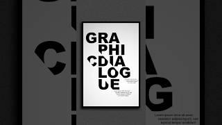 TYPOGRAPHY POSTER DESIGN Idea in Photoshop #shorts