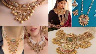 New jewellery designs from Mumba zaveri bazar, new bridal Necklace Set Designs, letest Designs 2025,