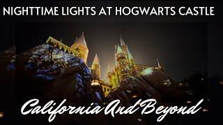 Nighttime Lights at Harry Potter's Hogwarts Castle - Christmas-Harry Potter Universal Studios