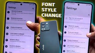 Vivo Mobile Font Style Change Free || How to Change Vivo Mobile Font Stle for Free