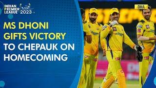 IPL 2023: Thala Dhoni gifts victory to Chepauk crowd, Super Kings beat Super Giants by 12 runs