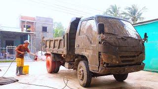 Restored Dirty Truck Covered in Mud - Every Detail Cleaned Up Eye-Catching