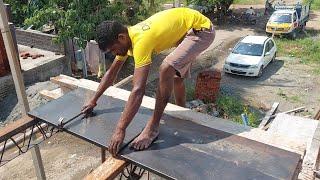 New roof centring sheet installation process