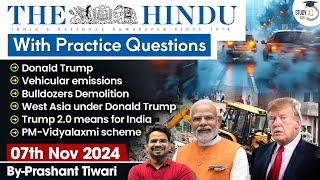 The Hindu Newspaper Analysis | 7 Nov 2024 | Current Affairs Today | Daily Current Affairs | StudyIQ