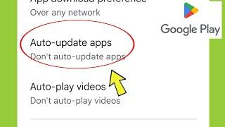 Google Playstore | Auto-update apps settings