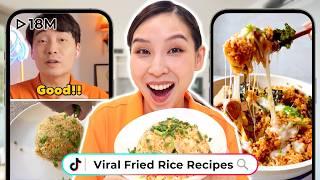 Cooking Viral Fried Rice Recipes *Will Uncle Roger Approve? 