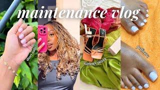 SUMMER MAINTENANCE VLOG  Braids At 6AM, Teeth Whitening, Waxing, Zara Haul & More | cheymuv