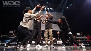 Les Twins vs Justiciers(Kuty Rubix) BEST4 HIPHOP WDC 2019 World Dance Colosseum #WDC