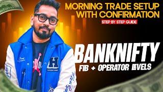 How to find Trade setup in Bank nifty with Fib+Operator Levels?  @TRADINGLEGEND