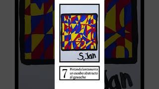Pintando un Cuadro Abstracto en Gouache | Tutorial Relajante