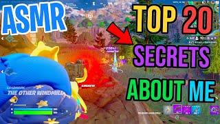 ASMR Gaming  Fortnite Top 20 Crazy Facts About Me! Relaxing  Controller Sounds + Whispering 