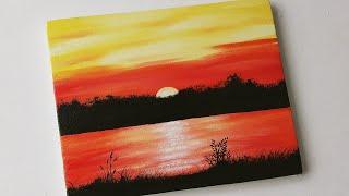 Sunset Painting For Beginners