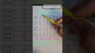 로또 1137회 패턴 분석 #로또 #1등당첨