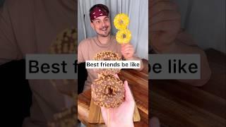 How to share CHOCOLATE DONUTS with your best friend properly?️| CHEFKOUDY