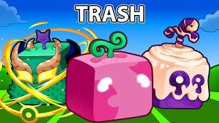 Blox Fruits But We Can Only Use Trash Fruits...