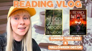 Summer Horror Thrillers + Halloween Decor Hunting Reading Vlog |  Hot Books for the Summer