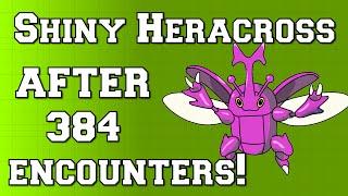 Live shiny Heracross after 384 encounters! [#96]