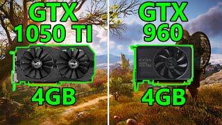 GTX 1050 TI vs GTX 960 4GB - 8 Games tested at 1080P