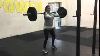 Misha B 115lb Front Squat PR 12 4 15