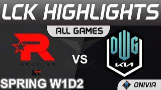 KT vs DK Highlights ALL GAMES LCK Spring Season 2022 W1D2 KT Rolster vs DWG KIA by Onivia