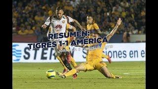 Resumen y goles: Tigres 1-1 América Jornada 6 Clausura 2018