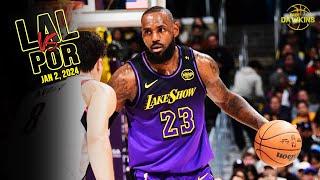 Los Angeles Lakers Full Team Highlights vs Blazers | Jan 2, 2025  | FreeDawkins