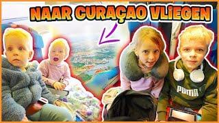 WE VLiEGEN 10 UUR MET 4 KiNDEREN NAAR CURAÇAO  ( 17 uur durende reis) | Bellinga Vlog #3052