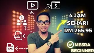 4 Cara Beginner Buat Duit Online dari Rumah | Kerja Freelance Mudah