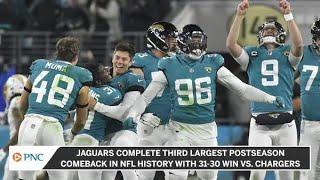 Jaguars Complete Third Largest Postseason Comeback In NFL History