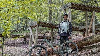 3 Meter Drop mit Hardtail auf dem Flowtrail Stromberg "No Jokes" Trail  Canyon Stoic | Fabio Schäfer