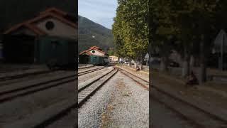 Arrivée de l'autorail ABH ZZ6 en Gare de Puget-Théniers #shorts #chemindefer #train #trainspotting