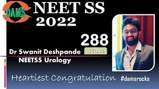 NEETSS Urology | Top Ranker || Dr Swanit Deshpande in conversation with Dr Gaurav Patel