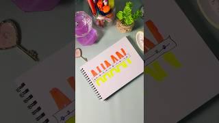 Colorful Name Lettering ideas️#handlettering #lettering #calligraphy #shorts