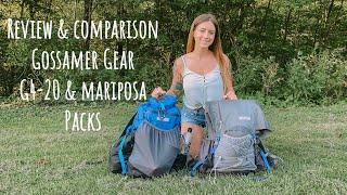 Review and Comparison of Gossamer Gear G4-20 & Mariposa Packs